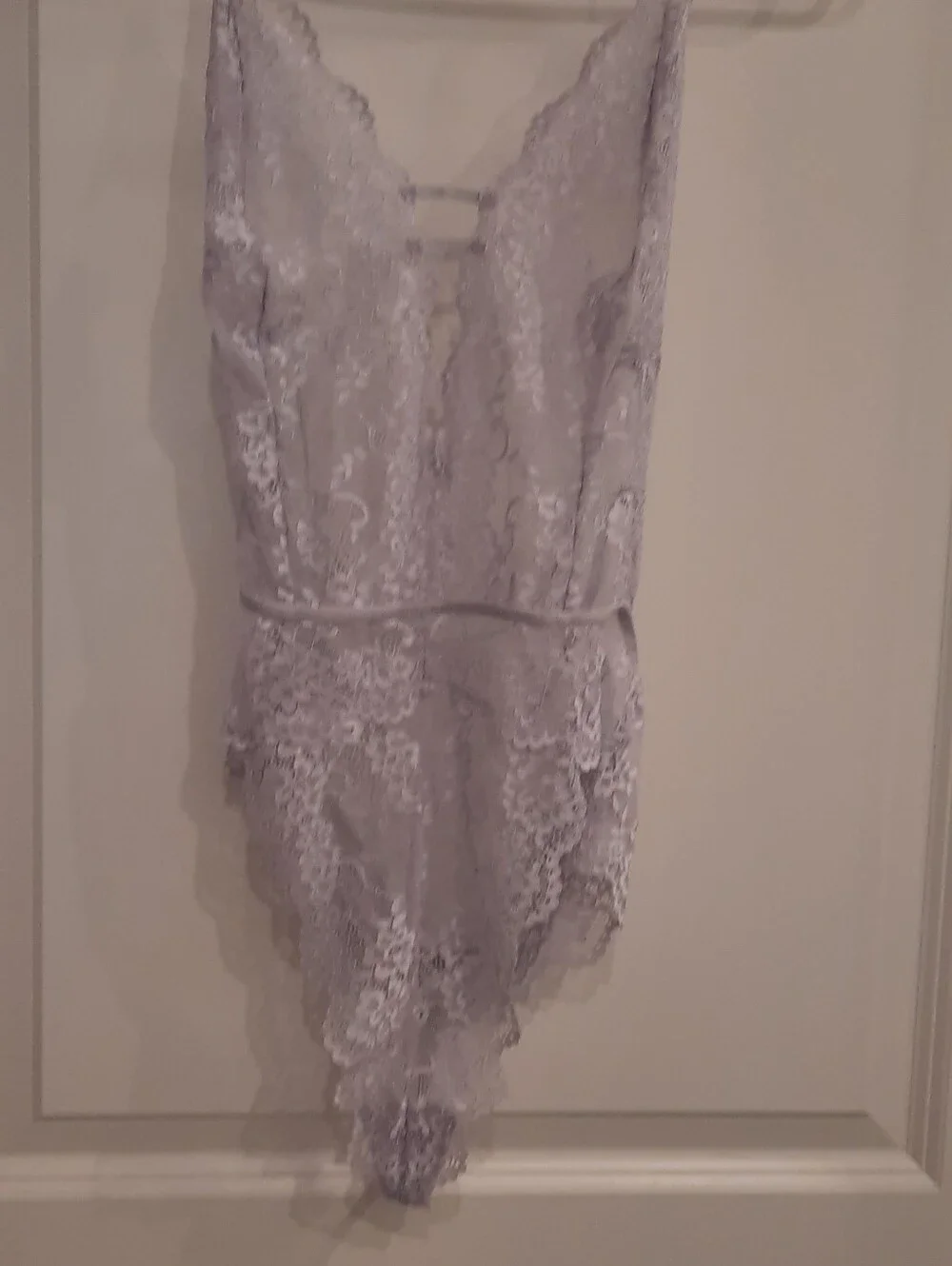 In Bloom by Jonquil Lavender Lace Teddy Bodysuit | Dillard's | Size Medium